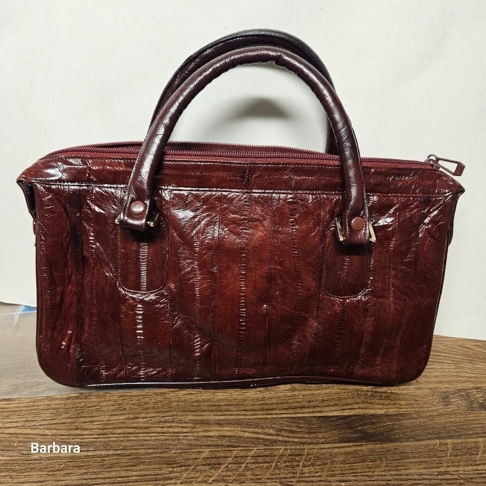 Vintage Oxblood Red Leather Bag